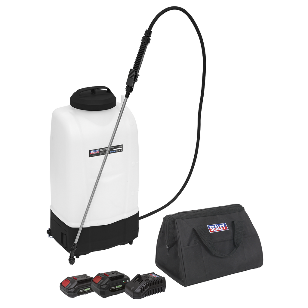 SV20 Series 15L Cordless Garden Backpack Sprayer 20V - 2 Batteries CP20VGBSKIT