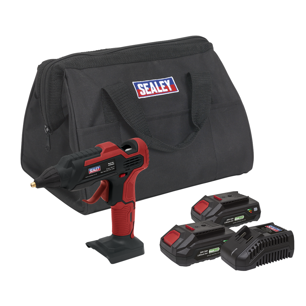 SV20 Series Cordless Glue Gun Kit 20V 2Ah - 2 Batteries CP20VGGKIT