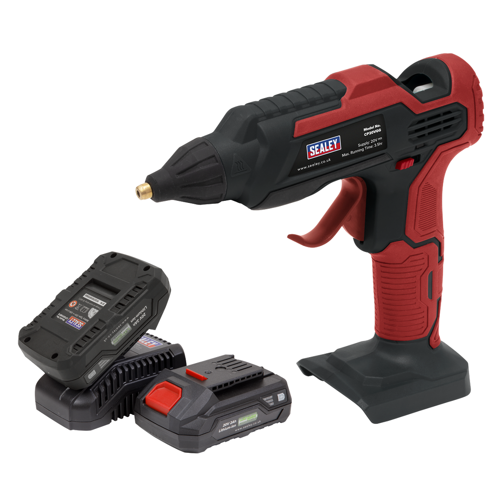 SV20 Series Cordless Glue Gun Kit 20V 2Ah - 2 Batteries CP20VGGKIT