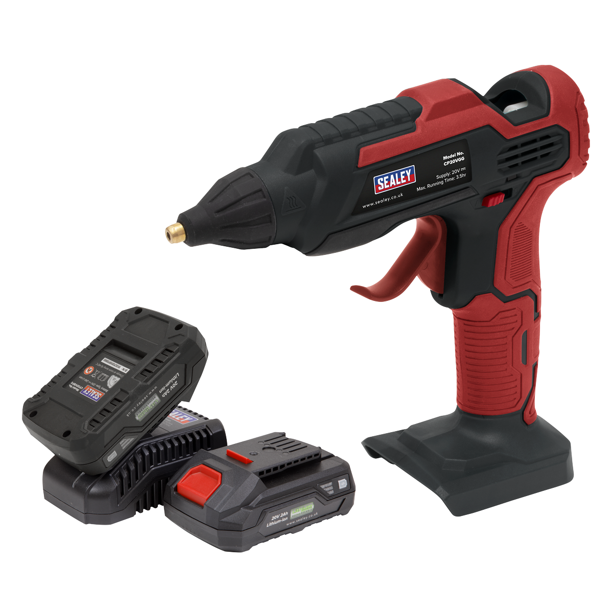 SV20 Series Cordless Glue Gun Kit 20V 2Ah - 2 Batteries CP20VGGKIT