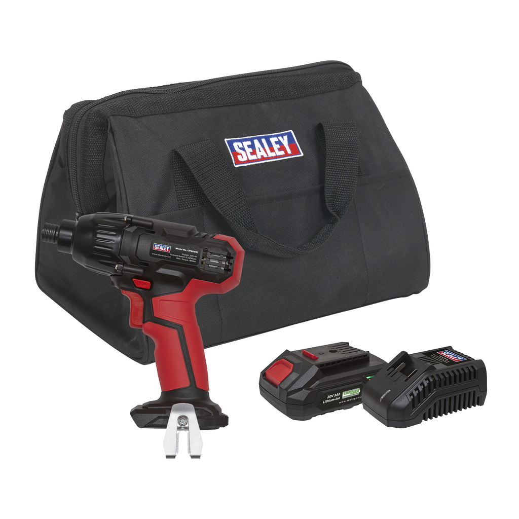 SV20 Series 1/4"Hex Drive Cordless Impact Driver Kit 20V 2Ah CP20VIDKIT1
