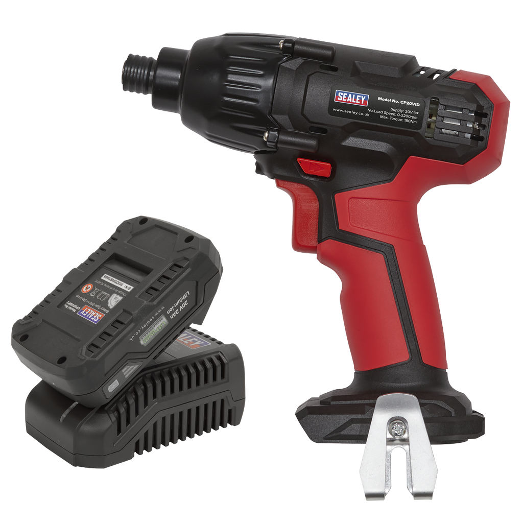 SV20 Series 1/4"Hex Drive Cordless Impact Driver Kit 20V 2Ah CP20VIDKIT1