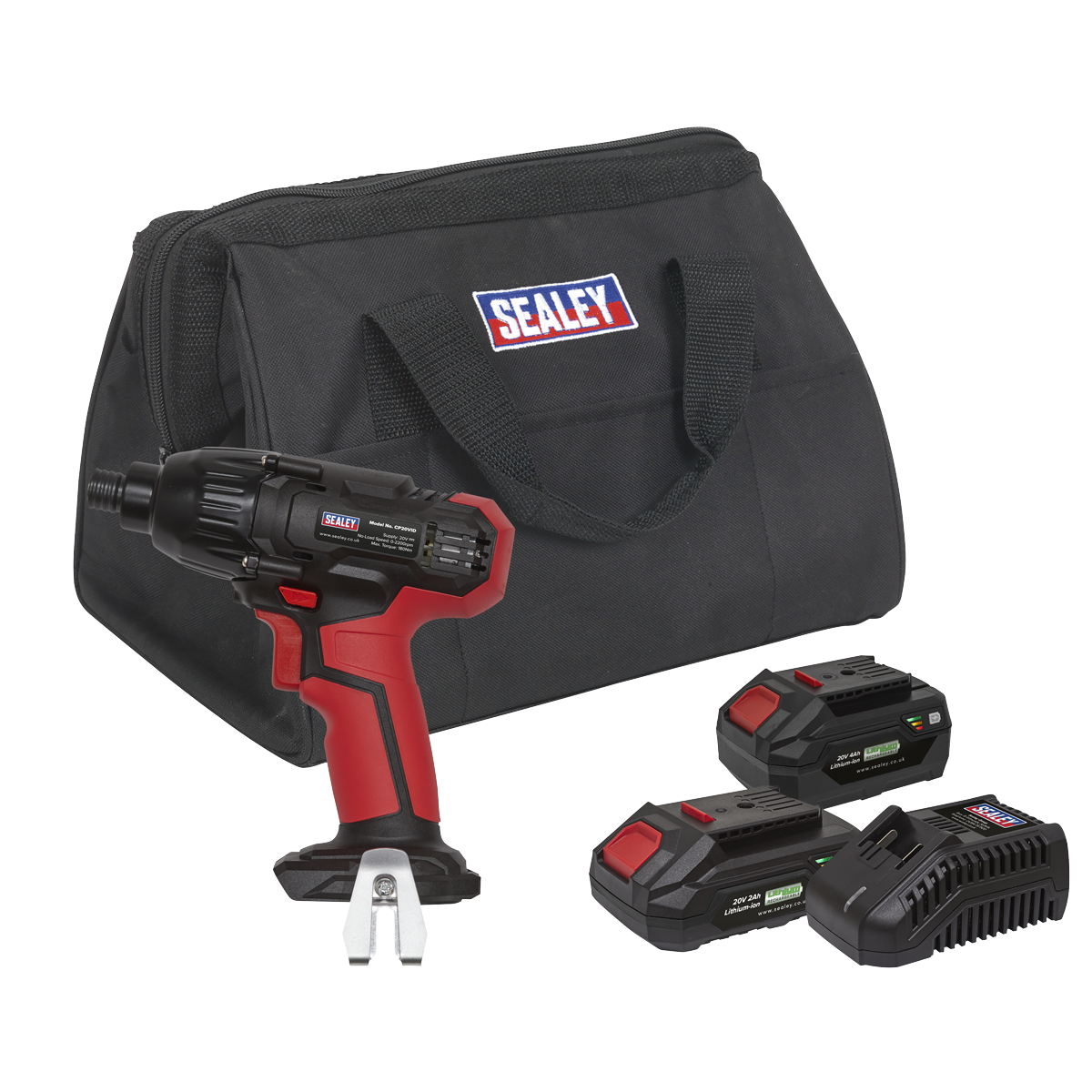 SV20 Series 1/4"Hex Drive Cordless Impact Driver 20V - 2 Batteries & Euro Plug CP20VIDKITEU