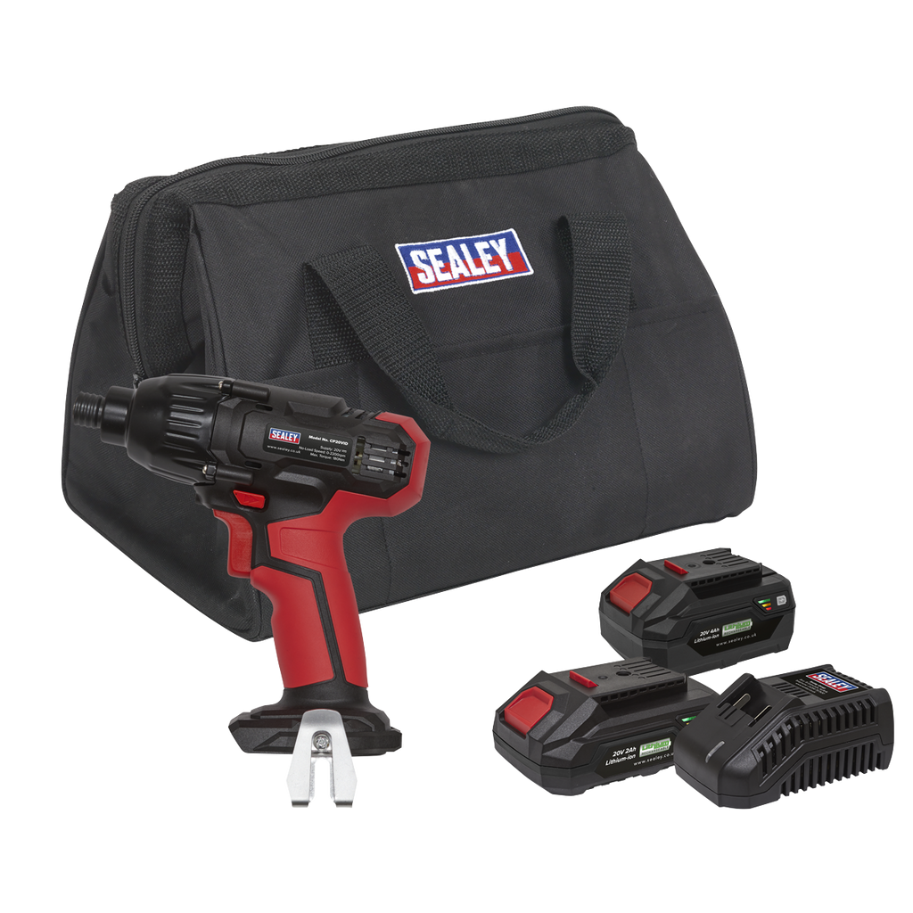 SV20 Series 1/4"Hex Drive Cordless Impact Driver 20V - 2 Batteries CP20VIDKIT
