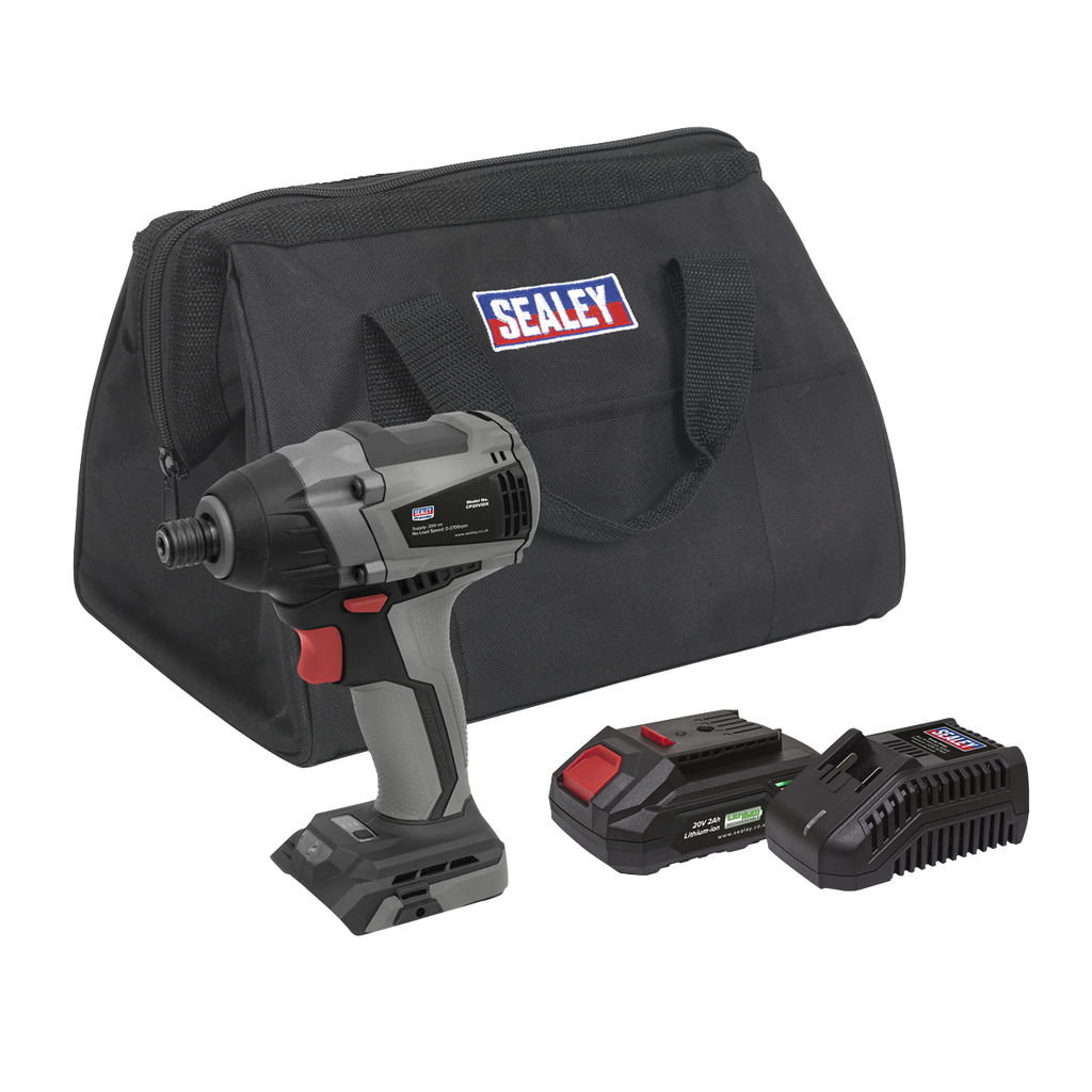 SV20 Series 1/4"Hex Brushless Cordless Impact Driver Kit 20V 2Ah CP20VIDXKIT1
