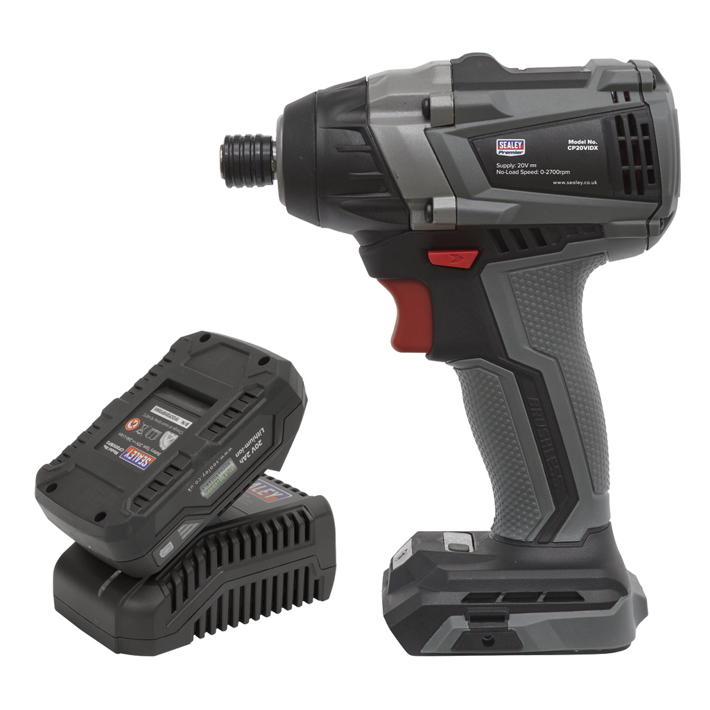 SV20 Series 1/4"Hex Brushless Cordless Impact Driver Kit 20V 2Ah CP20VIDXKIT1