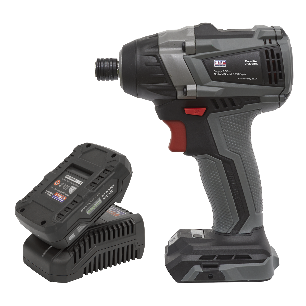 SV20 Series 1/4"Hex Brushless Cordless Impact Driver Kit 20V 2Ah CP20VIDXKIT1