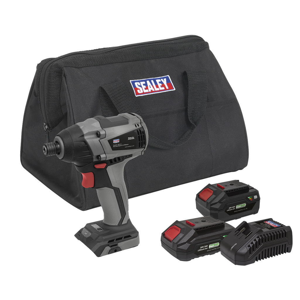 SV20 Series 1/4"Hex Brushless Cordless Impact Driver Kit 20V - 2 Batteries CP20VIDXKIT