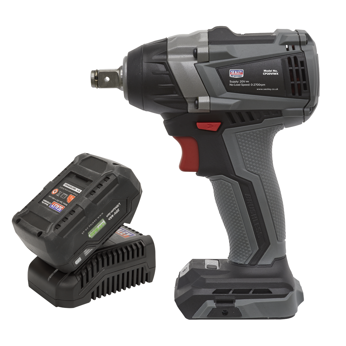 SV20 Series 1/2"Sq Drive Brushless Cordless Impact Wrench Kit 20V 4Ah CP20VIWXKIT1