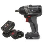 SV20 Series 1/2"Sq Drive Brushless Cordless Impact Wrench Kit 20V 4Ah - 2 Batteries CP20VIWXKIT