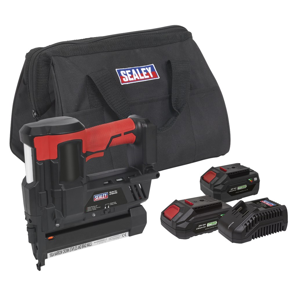 SV20 Series Cordless Nail/Staple Gun Kit 18G 20V - 2 Batteries CP20VNGKIT