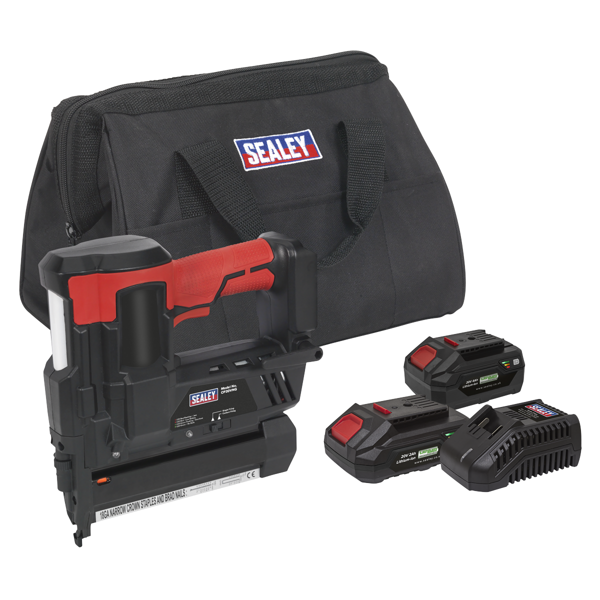 SV20 Series Cordless Nail/Staple Gun Kit 18G 20V - 2 Batteries CP20VNGKIT