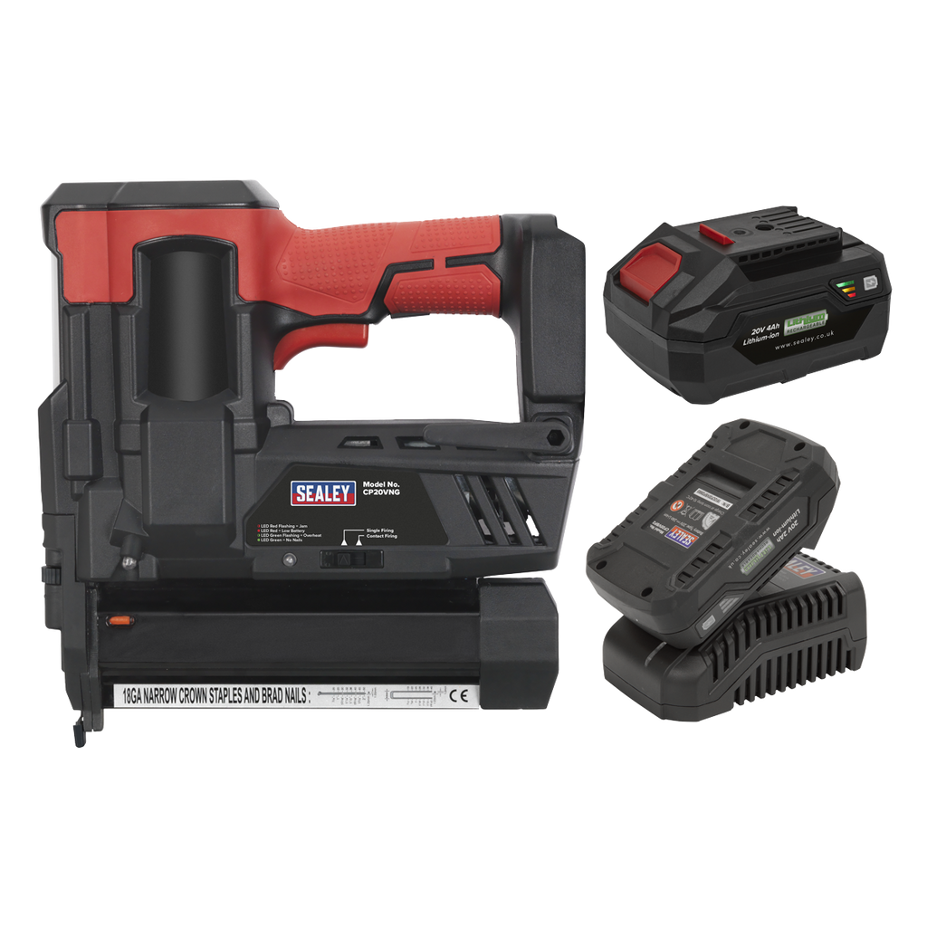 SV20 Series Cordless Nail/Staple Gun Kit 18G 20V - 2 Batteries CP20VNGKIT