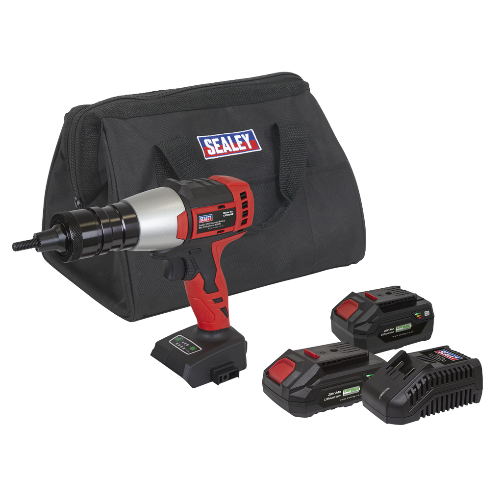 SV20 Series Brushless Cordless Nut Riveter 20V - 2 Batteries CP20VNRKIT