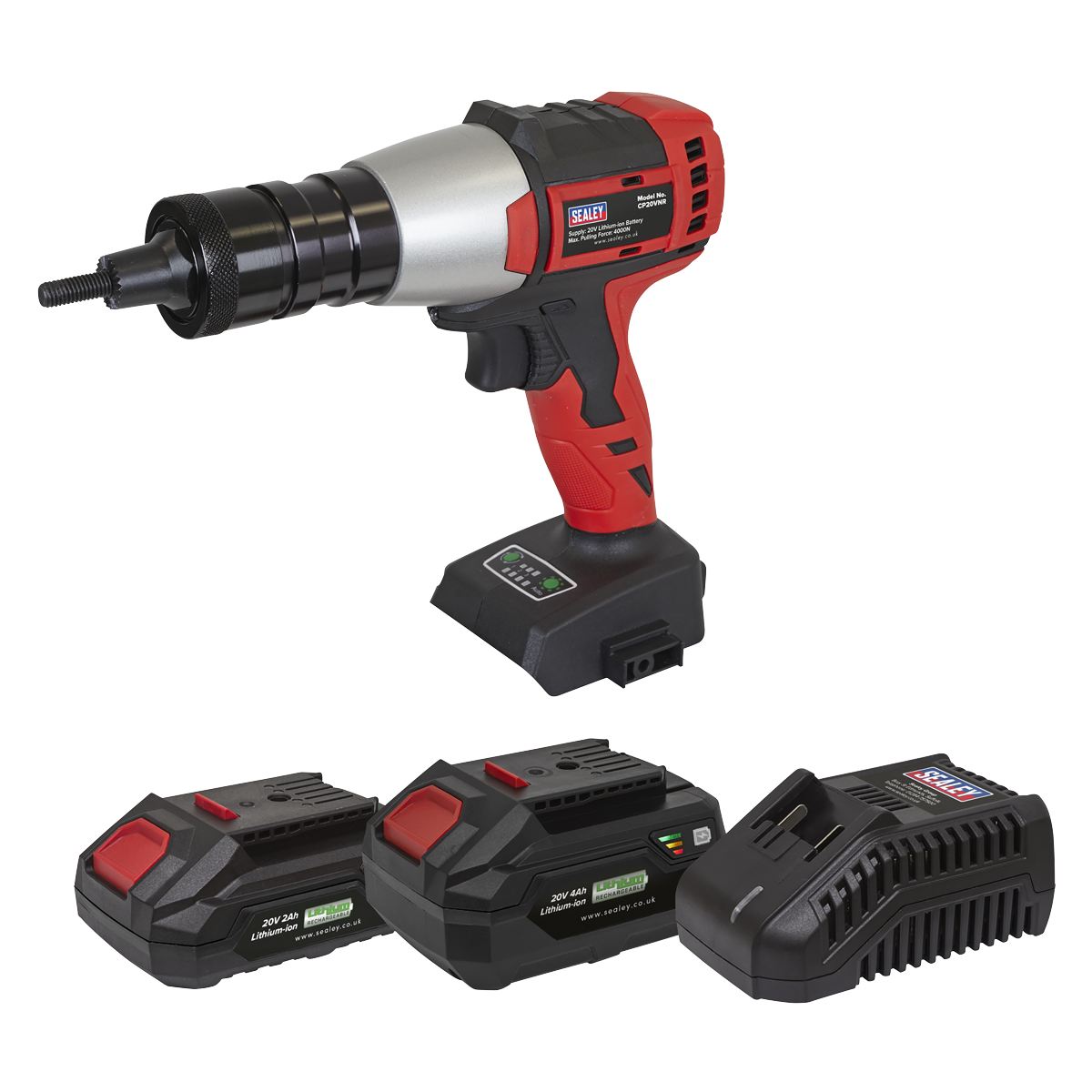 SV20 Series Brushless Cordless Nut Riveter 20V - 2 Batteries CP20VNRKIT
