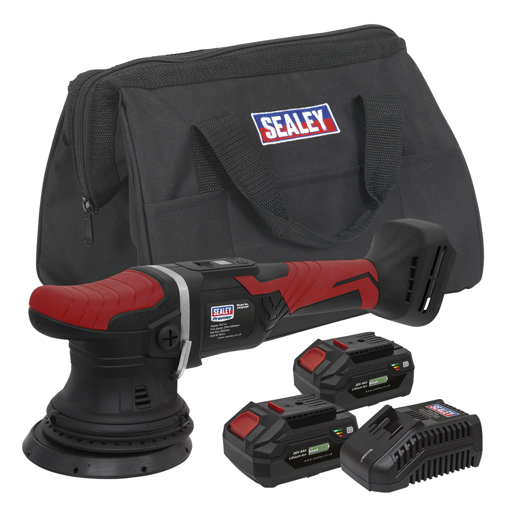 SV20 Series 125mm Cordless Orbital Polisher Kit 20V 4Ah - 2 Batteries CP20VOPKIT2
