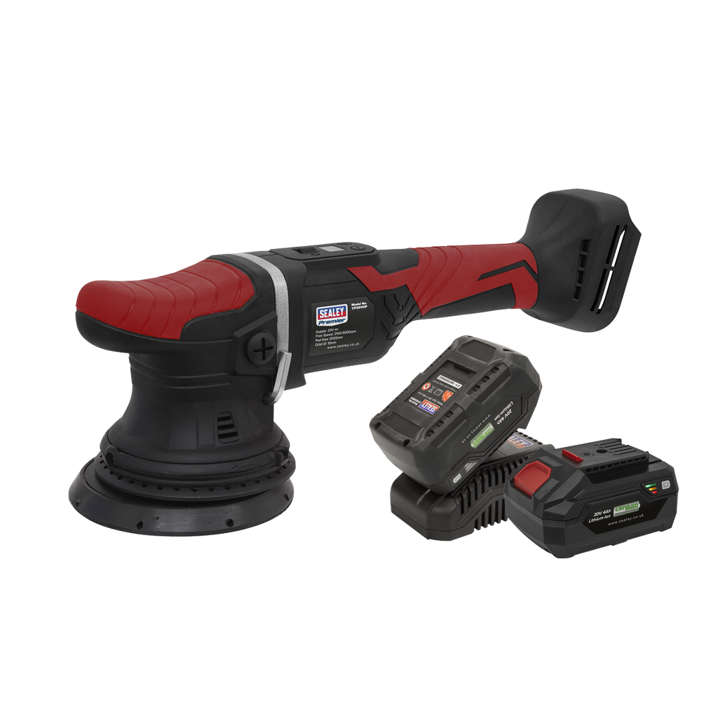 SV20 Series 125mm Cordless Orbital Polisher Kit 20V 4Ah - 2 Batteries CP20VOPKIT2