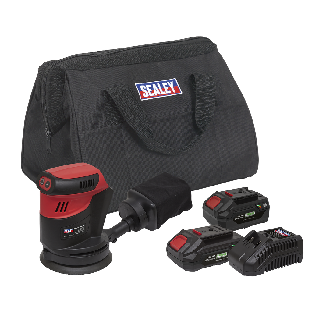 SV20 Series 125mm Cordless Orbital Palm Sander Kit 20V - 2 Batteries CP20VOSKIT