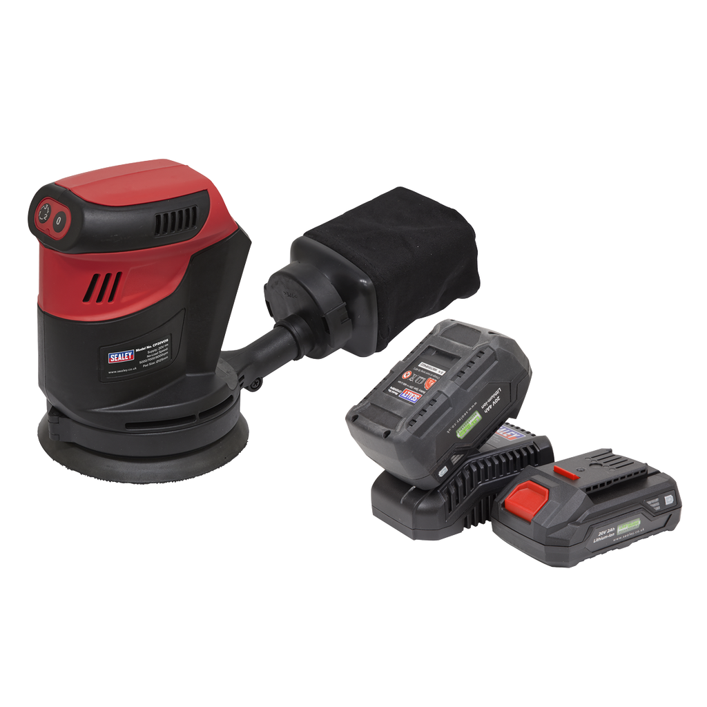 SV20 Series 125mm Cordless Orbital Palm Sander Kit 20V - 2 Batteries CP20VOSKIT