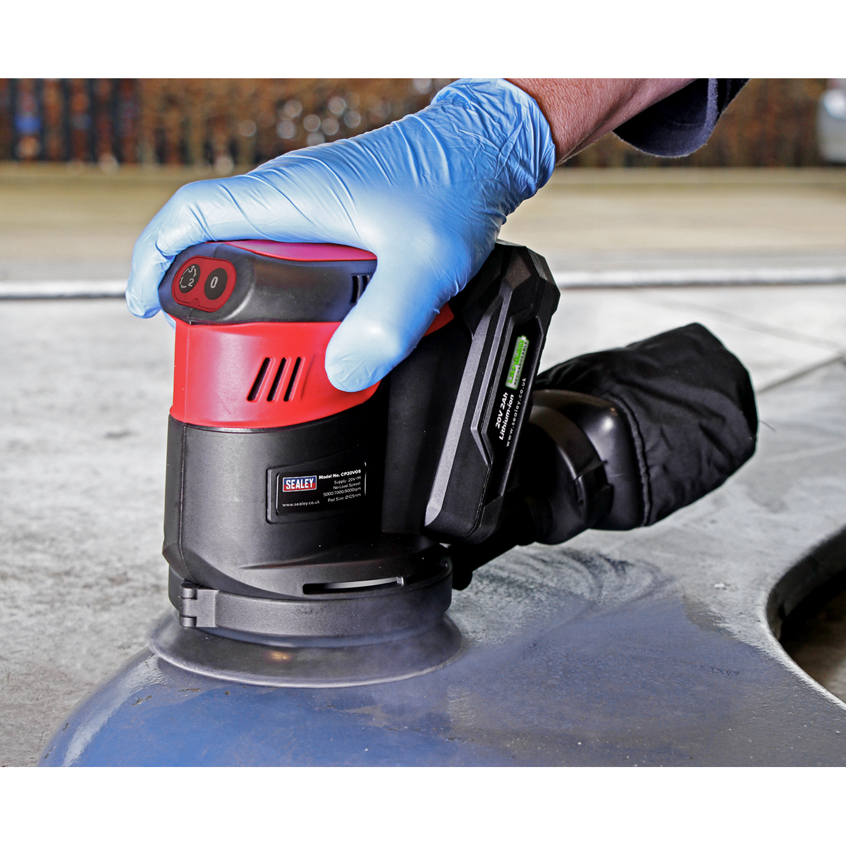 SV20 Series 125mm Cordless Orbital Palm Sander 20V 2Ah CP20VOSKIT1