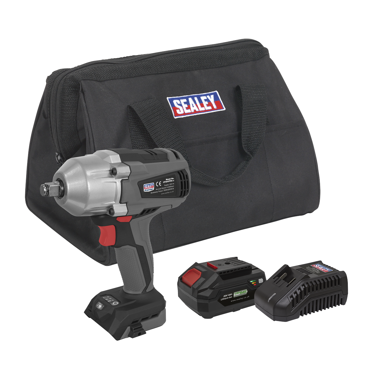 SV20 Series 1/2"Sq Drive Brushless Cordless Impact Wrench Kit 20V 4Ah CP20VPIWKIT1