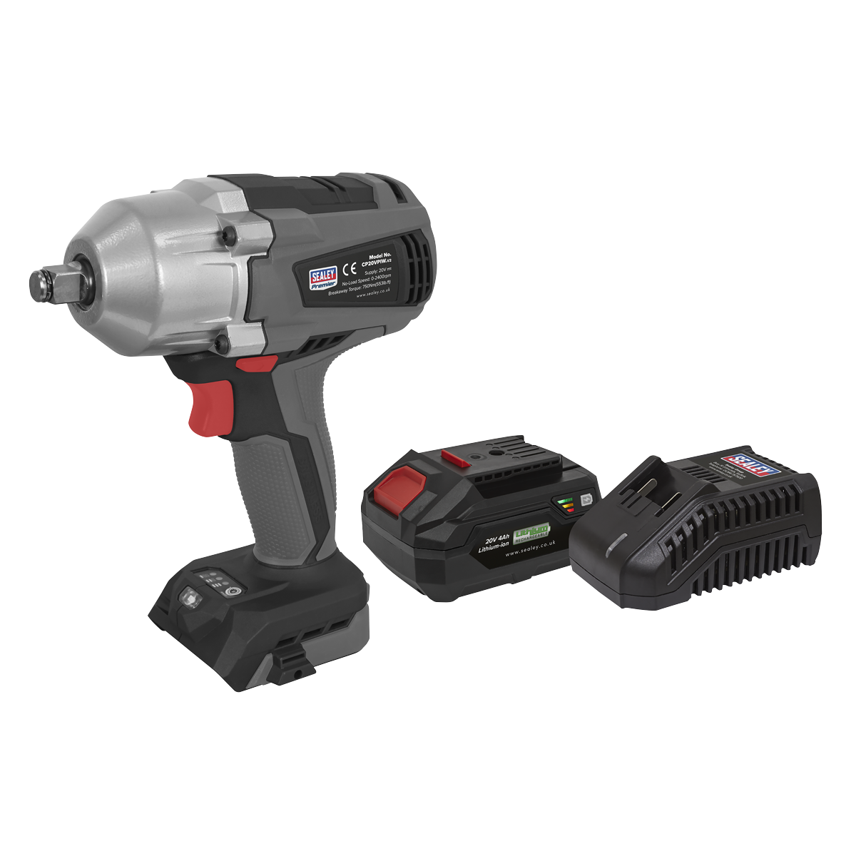 SV20 Series 1/2"Sq Drive Brushless Cordless Impact Wrench Kit 20V 4Ah CP20VPIWKIT1
