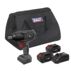 SV20 Series 1/2"Sq Drive Brushless Cordless Impact Wrench Kit 20V 4Ah - 2 Batteries CP20VPIWKIT