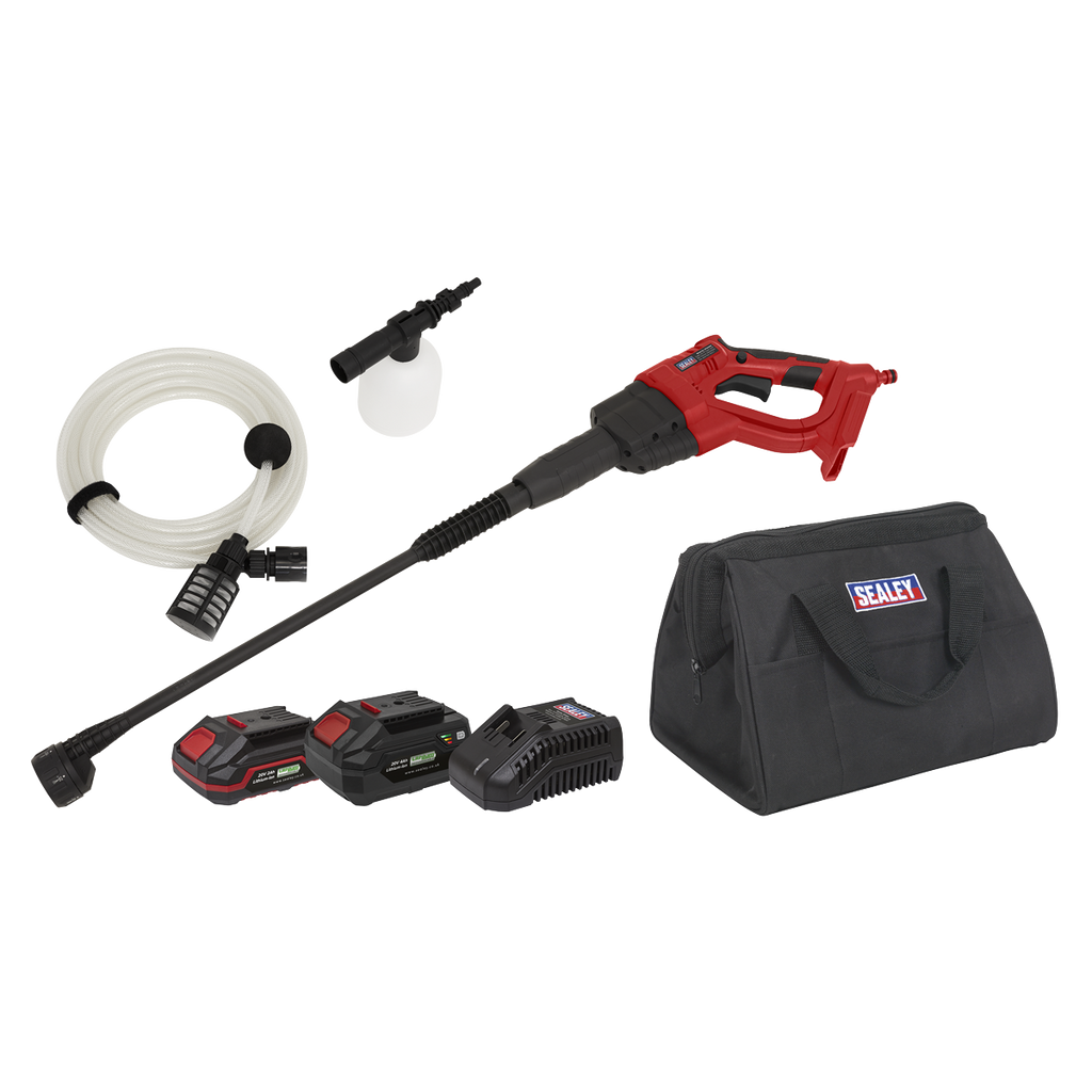 SV20 Series 22Bar Cordless Pressure Washer Kit 20V - 2 Batteries CP20VPWKIT