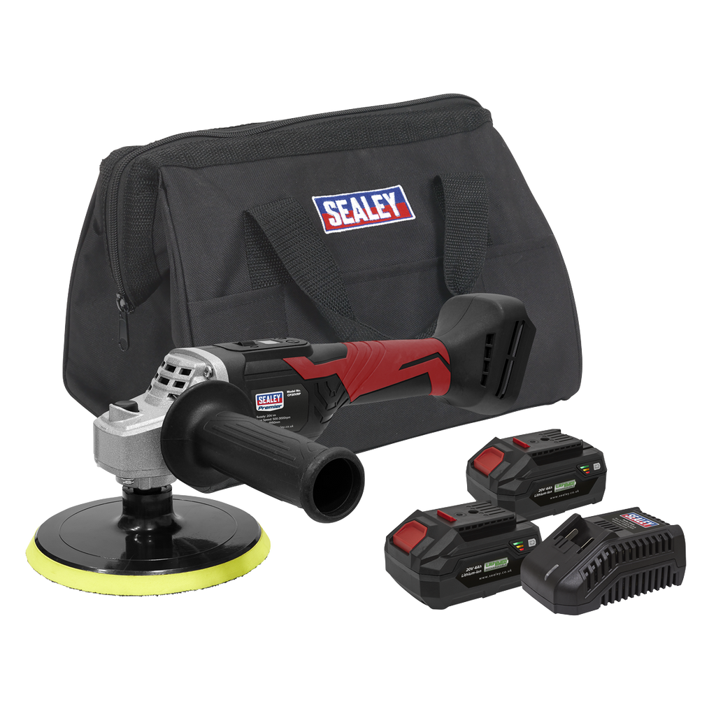 SV20 Series 150mm Cordless Rotary Polisher 20V 4Ah - 2 Batteries CP20VRPKIT2