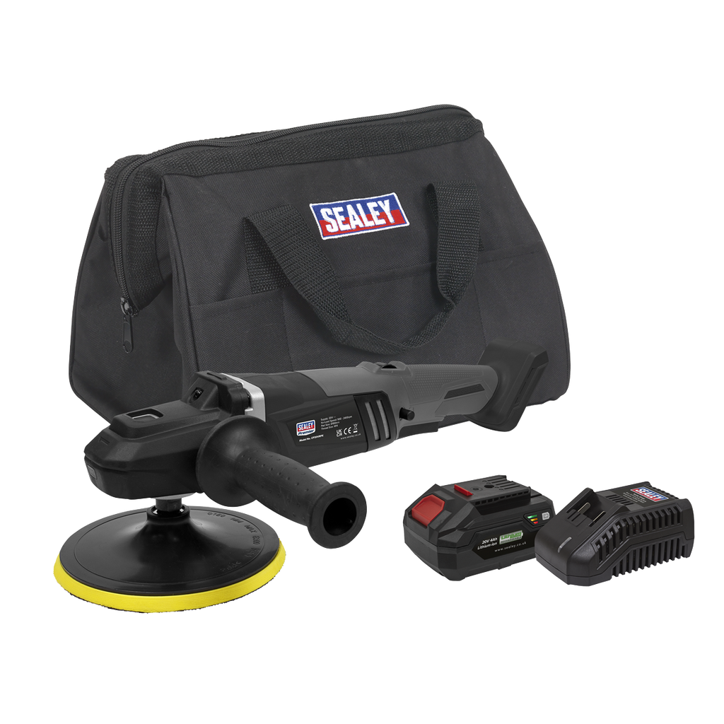 SV20 Series 180mm Brushless Cordless Rotary Polisher Kit 20V 4Ah CP20VRPXKIT1