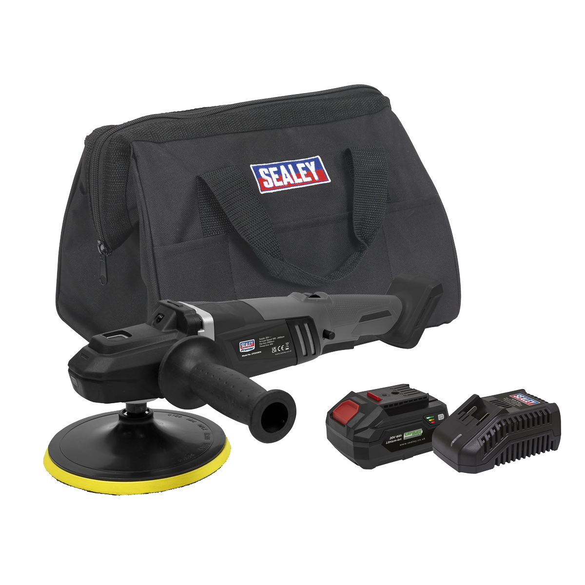 SV20 Series 180mm Brushless Cordless Rotary Polisher Kit 20V 4Ah CP20VRPXKIT1