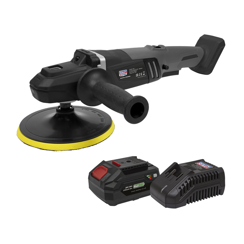 SV20 Series 180mm Brushless Cordless Rotary Polisher Kit 20V 4Ah CP20VRPXKIT1