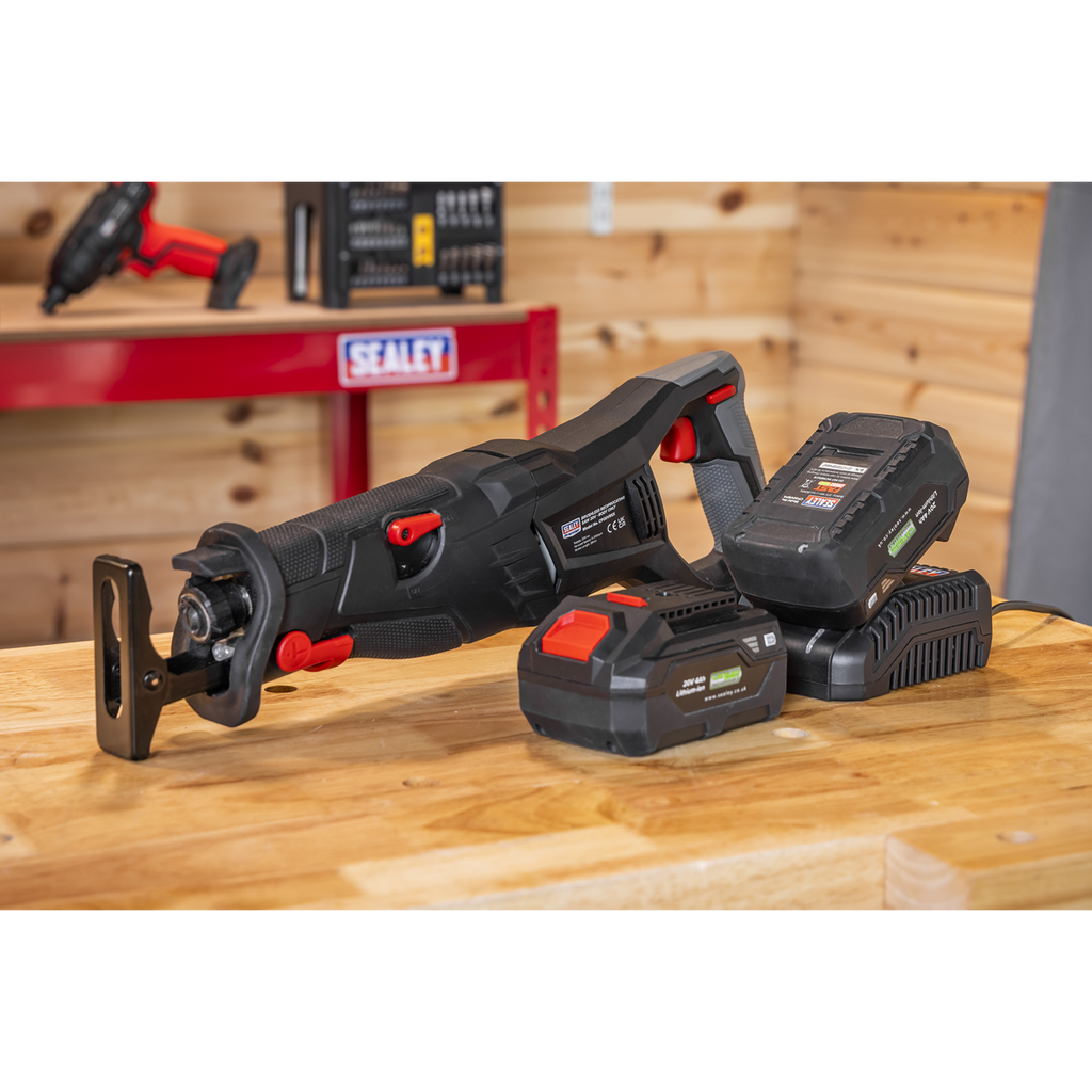 SV20 Series Brushless Cordless Reciprocating Saw 20V 4Ah Kit - 2 Batteries CP20VRSXKIT