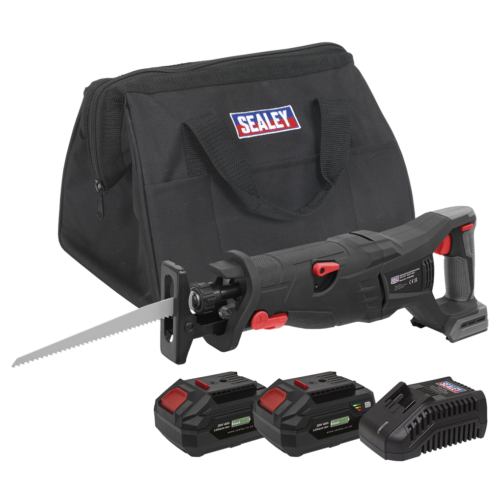 SV20 Series Brushless Cordless Reciprocating Saw 20V 4Ah Kit - 2 Batteries CP20VRSXKIT