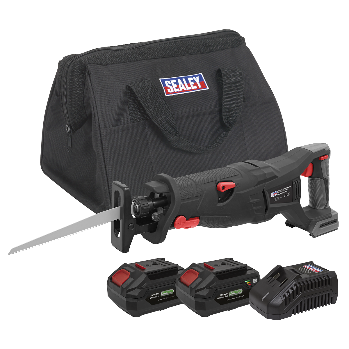 SV20 Series Brushless Cordless Reciprocating Saw 20V 4Ah Kit - 2 Batteries CP20VRSXKIT