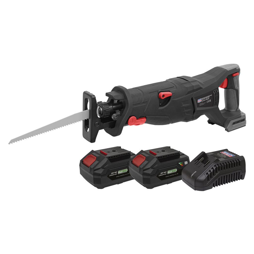 SV20 Series Brushless Cordless Reciprocating Saw 20V 4Ah Kit - 2 Batteries CP20VRSXKIT