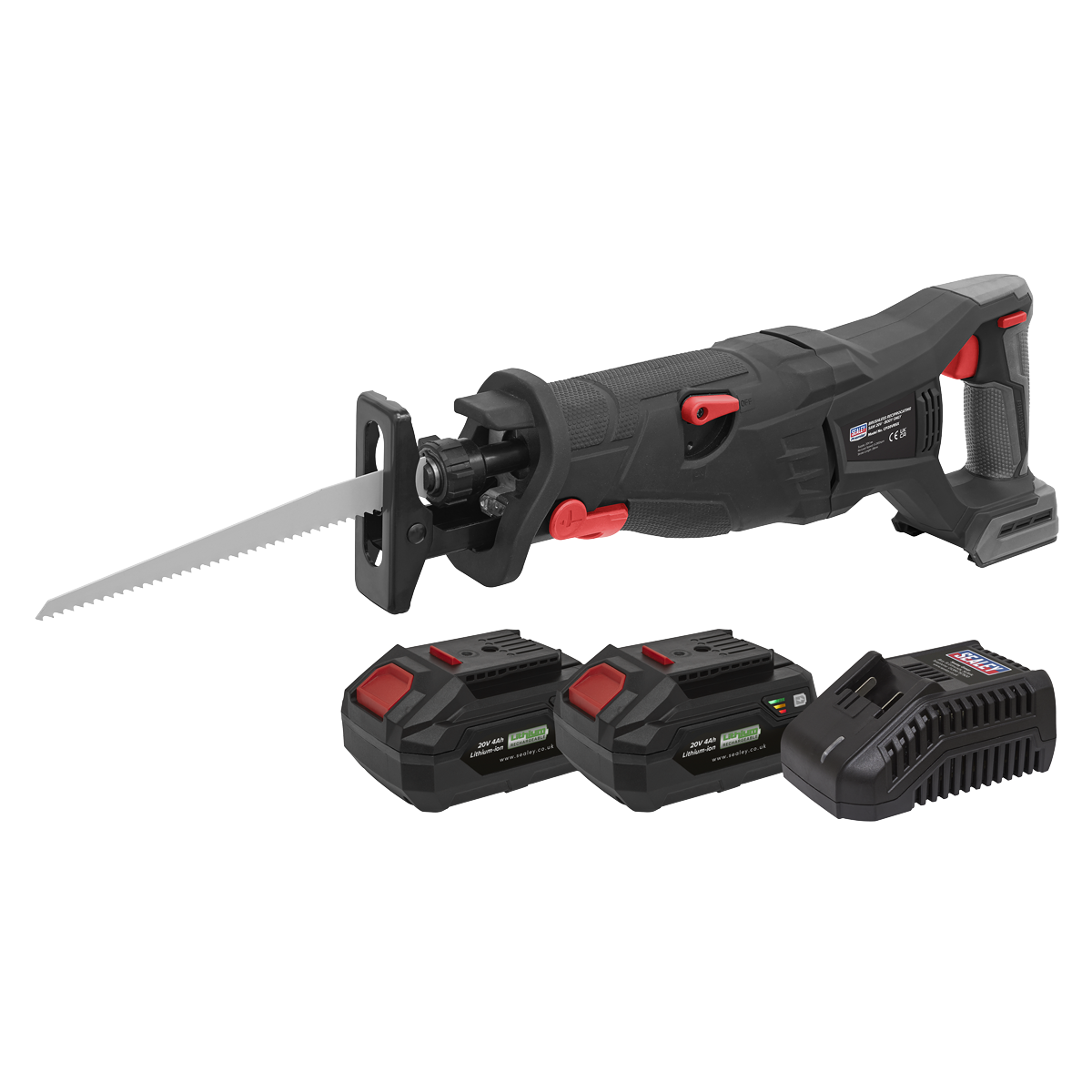SV20 Series Brushless Cordless Reciprocating Saw 20V 4Ah Kit - 2 Batteries CP20VRSXKIT