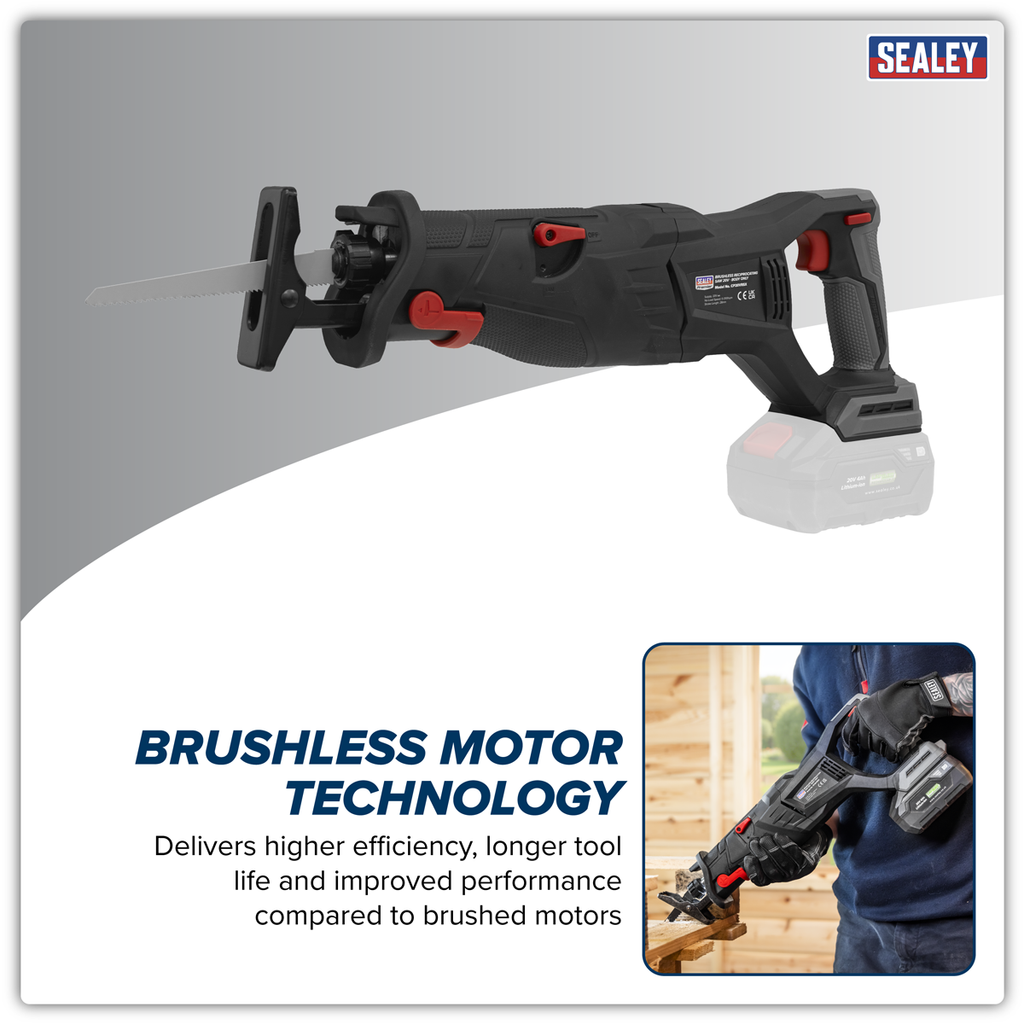 SV20 Series Brushless Cordless Reciprocating Saw 20V - Body Only CP20VRSX
