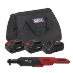 SV20 Series 3/8"Sq Drive Cordless Ratchet Wrench Kit 20V 4Ah - 2 Batteries CP20VRWKIT