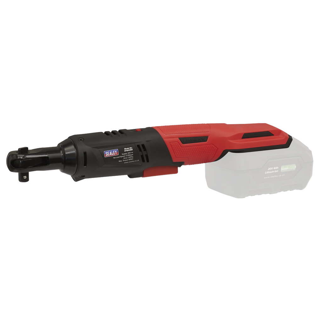 SV20 Series 3/8"Sq Drive Cordless Ratchet Wrench Kit 20V 4Ah - 2 Batteries CP20VRWKIT