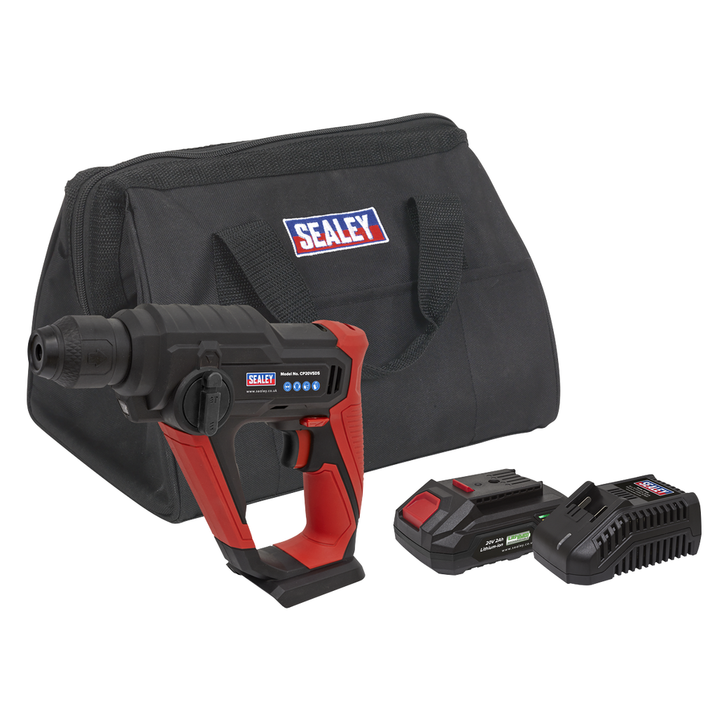SV20 Series SDS Plus Cordless Rotary Hammer Drill Kit 20V 2Ah CP20VSDSKIT1