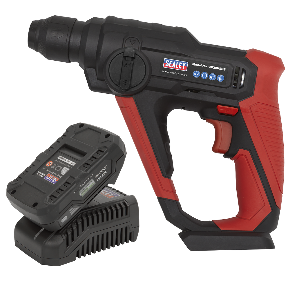 SV20 Series SDS Plus Cordless Rotary Hammer Drill Kit 20V 2Ah CP20VSDSKIT1