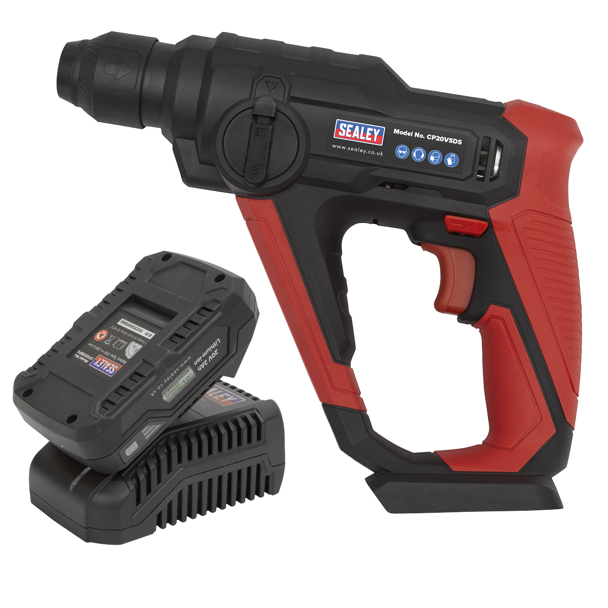 SV20 Series SDS Plus Cordless Rotary Hammer Drill Kit 20V 2Ah CP20VSDSKIT1
