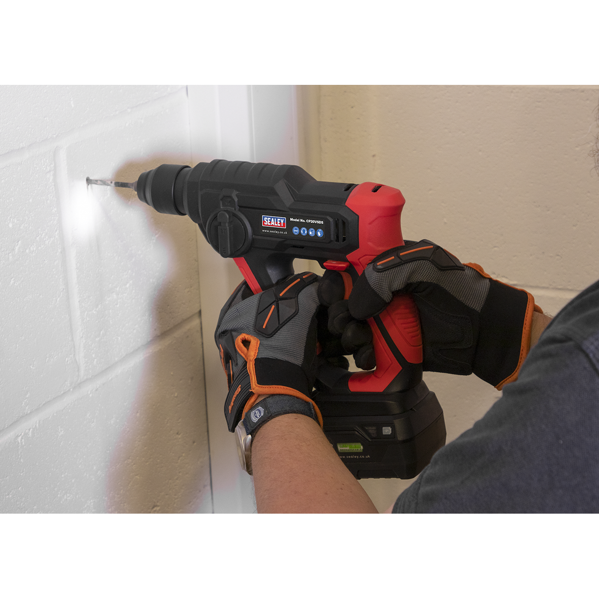 SV20 Series SDS Plus Cordless Rotary Hammer Drill Kit 20V 2Ah CP20VSDSKIT1