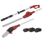 SV20 Series Cordless Telescopic Hedge Trimmer & Chainsaw Kit 20V - 2 Batteries CP20VTPCOMBO