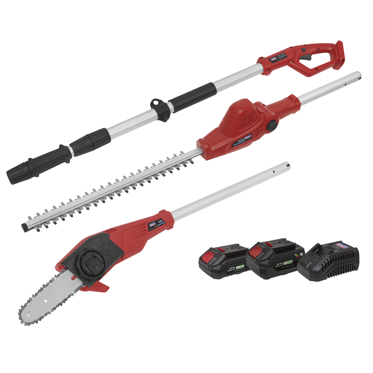 SV20 Series Cordless Telescopic Hedge Trimmer & Chainsaw Kit 20V - 2 Batteries CP20VTPCOMBO
