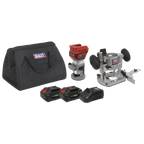 SV20 Series Cordless Trimming Router Kit 20V 4Ah - 2 Batteries CP20VTRKIT