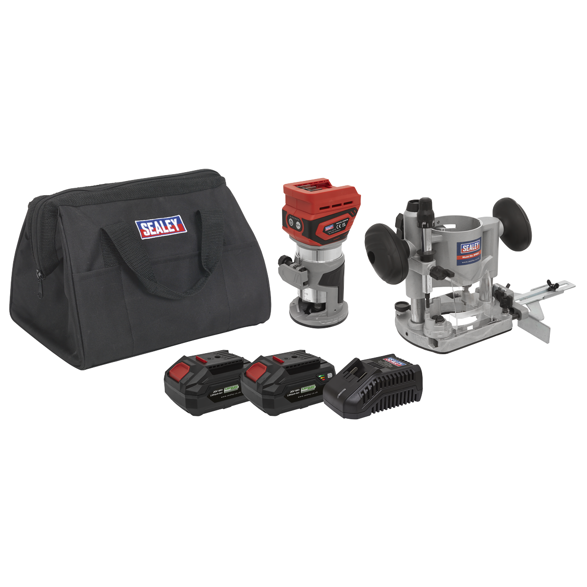 SV20 Series Cordless Trimming Router Kit 20V 4Ah - 2 Batteries CP20VTRKIT