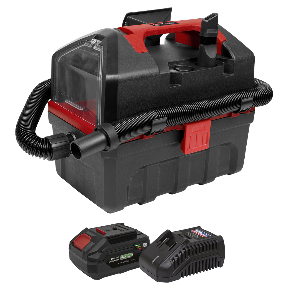 SV20 Series 10L Cordless Wet & Dry Vacuum Kit 20V 4Ah CP20VWDVKIT1