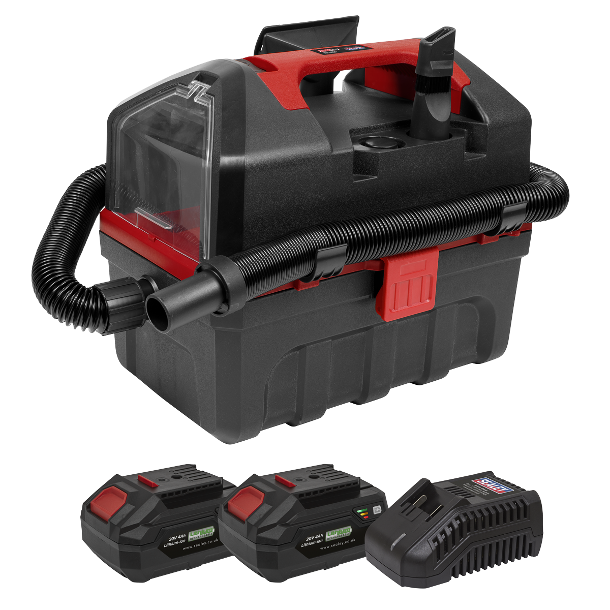 SV20 Series 10L Cordless Wet & Dry Vacuum Kit 20V 4Ah - 2 Batteries CP20VWDVKIT